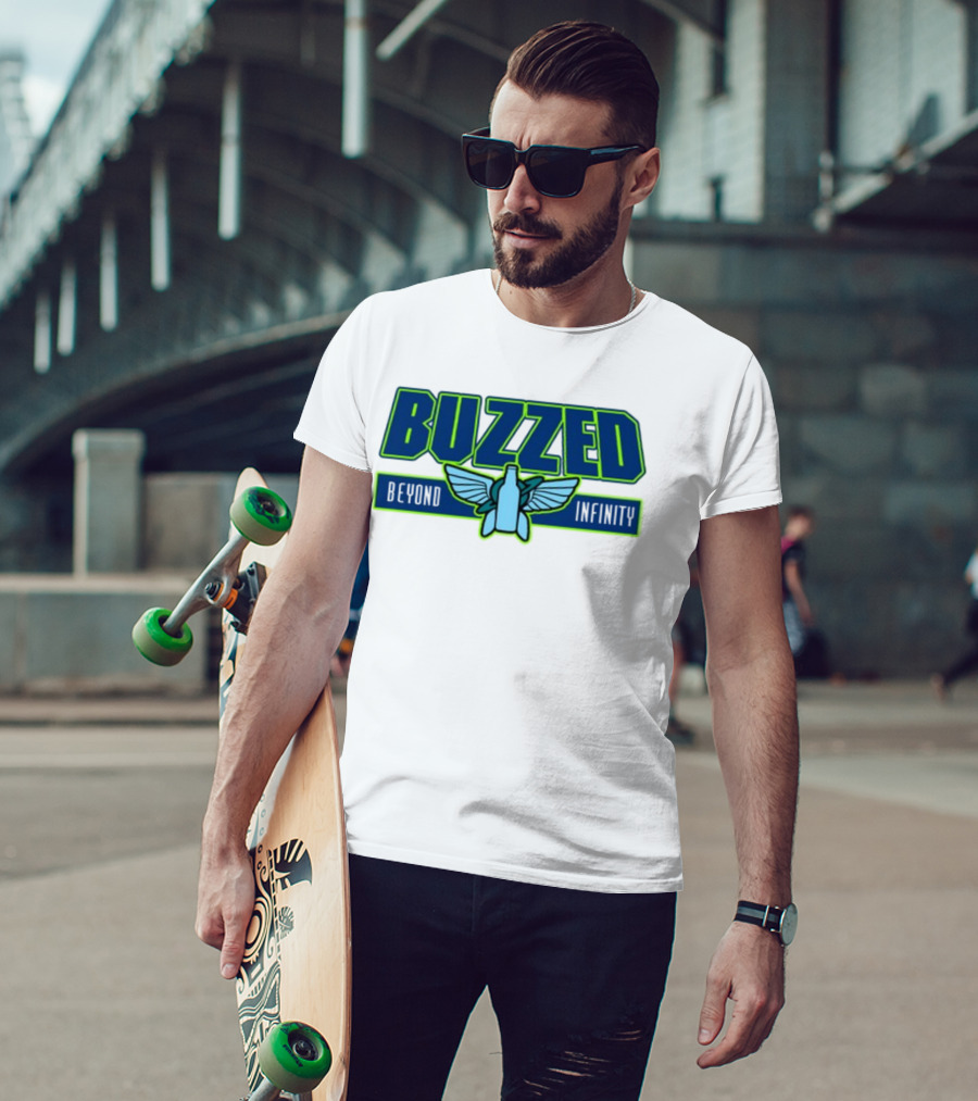 Buzzed Beyond Infinity Bottle With Wings T-Shirt
