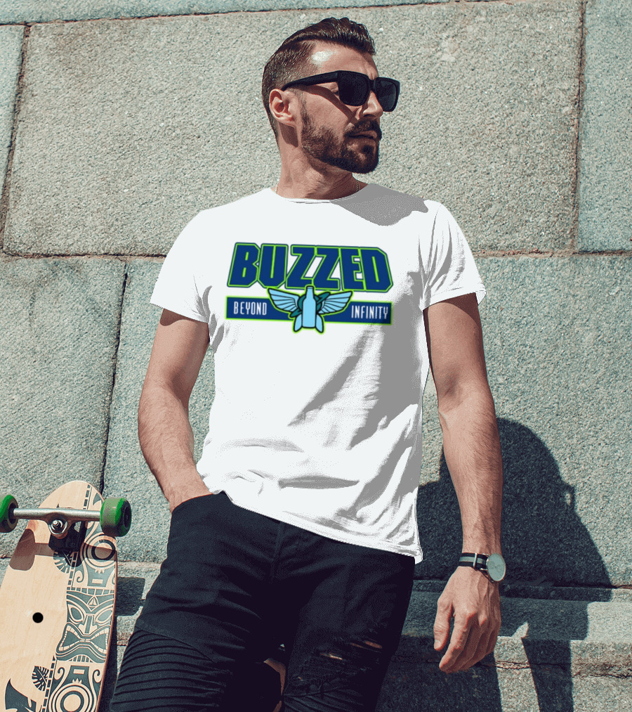 Buzzed Beyond Infinity Bottle With Wings T-Shirt