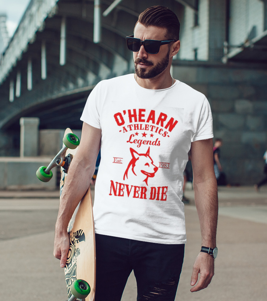 O'hearn Athletics Legends Never Die Est 1983 Dog T-Shirt