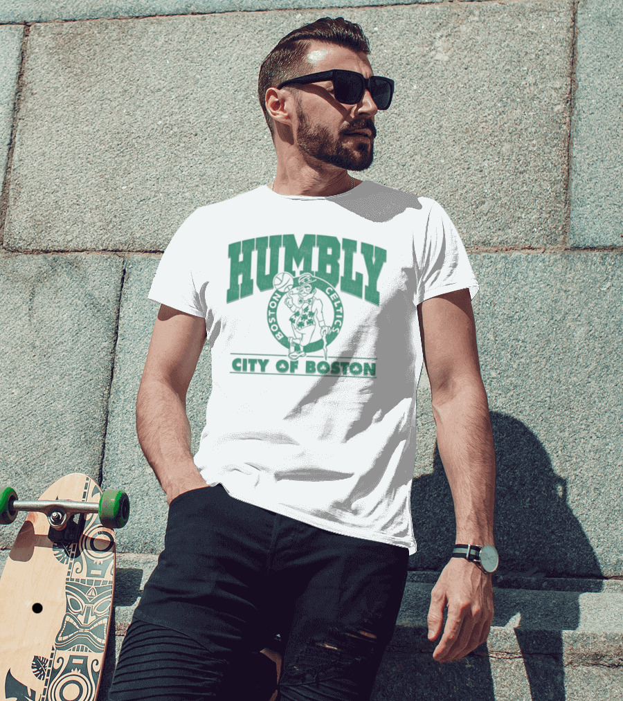 Humbly Boston Celtics City Of Boston Jayson Tatum T-Shirt