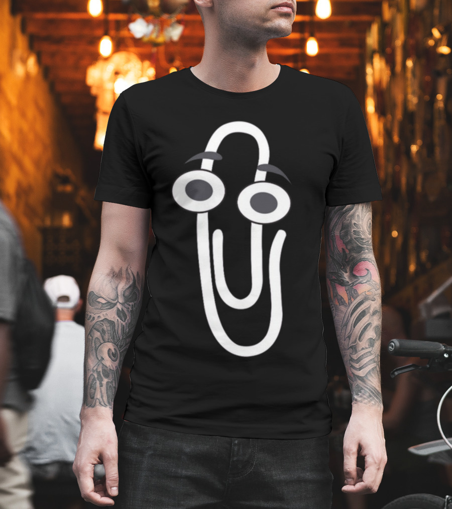 Rip Clippy Microsoft Office Assistant Icon Retro Nostalgia T-Shirt