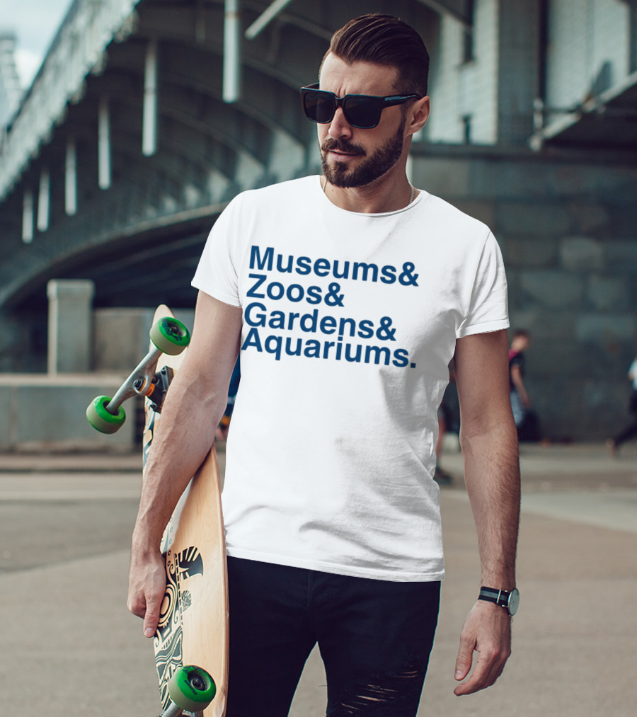 Museums And Zoos And Gardens And Aquariums Team Encurate T-Shirt