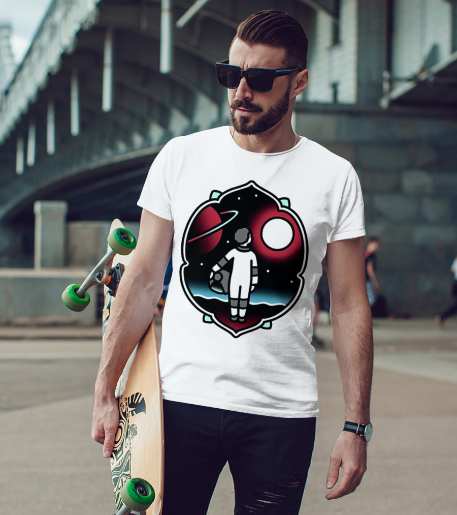 Come See The Universe Astronaut Staring At Planets And Stars T-Shirt