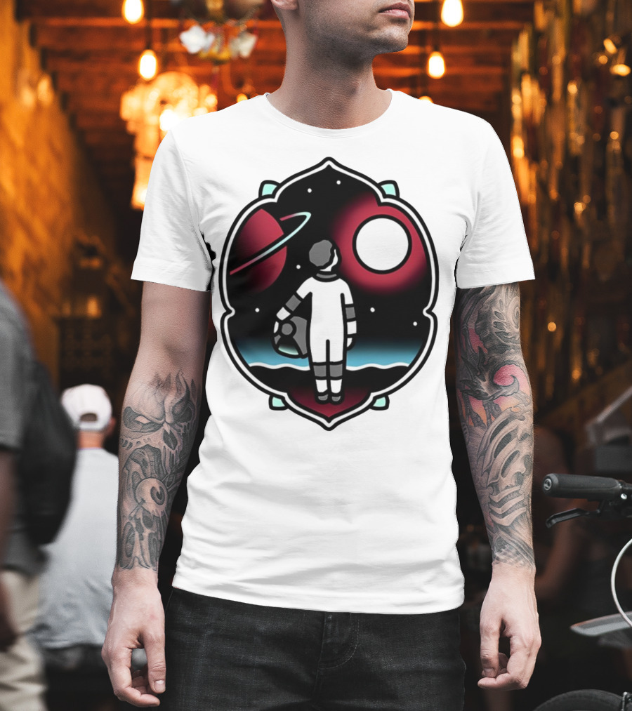 Come See The Universe Astronaut Staring At Planets And Stars T-Shirt