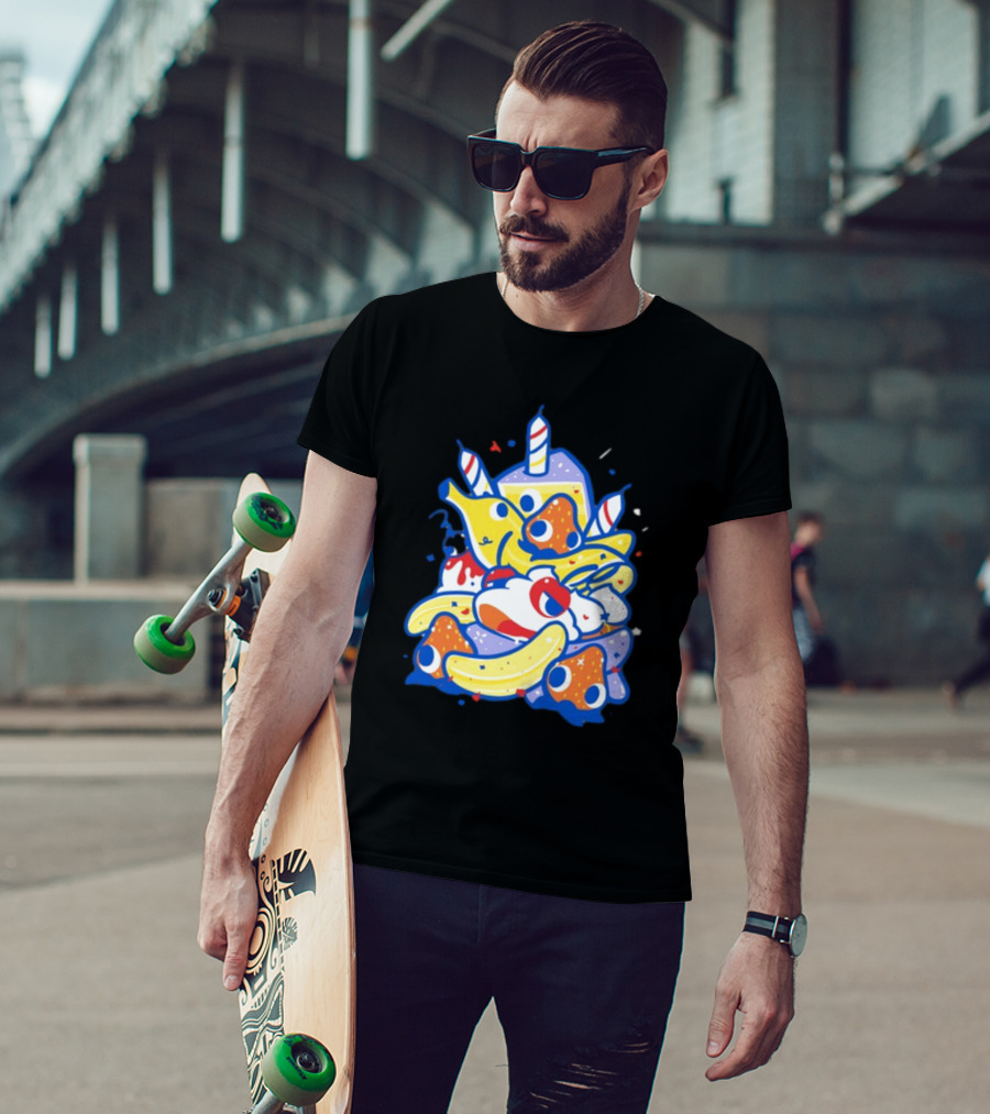 The Yetee Treat Yourself Whimsical Kawaii Birthday Dessert T-Shirt