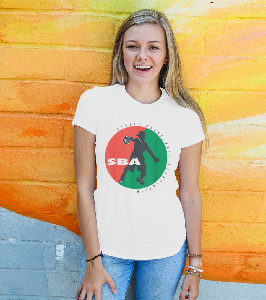 Street Basketball Association SBA Logo Circle T-Shirt