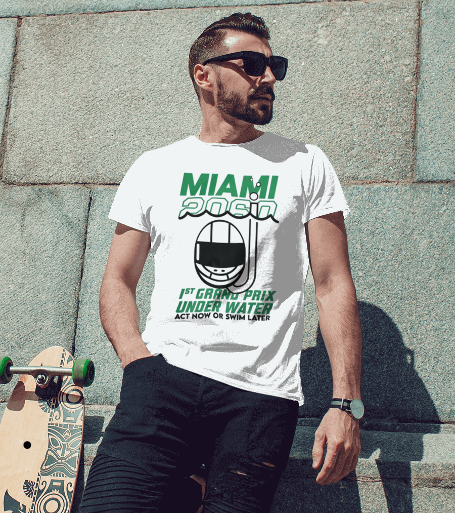 Miami 2060 1st Grand Prix Underwater Act Now Or Swim Later T-Shirt