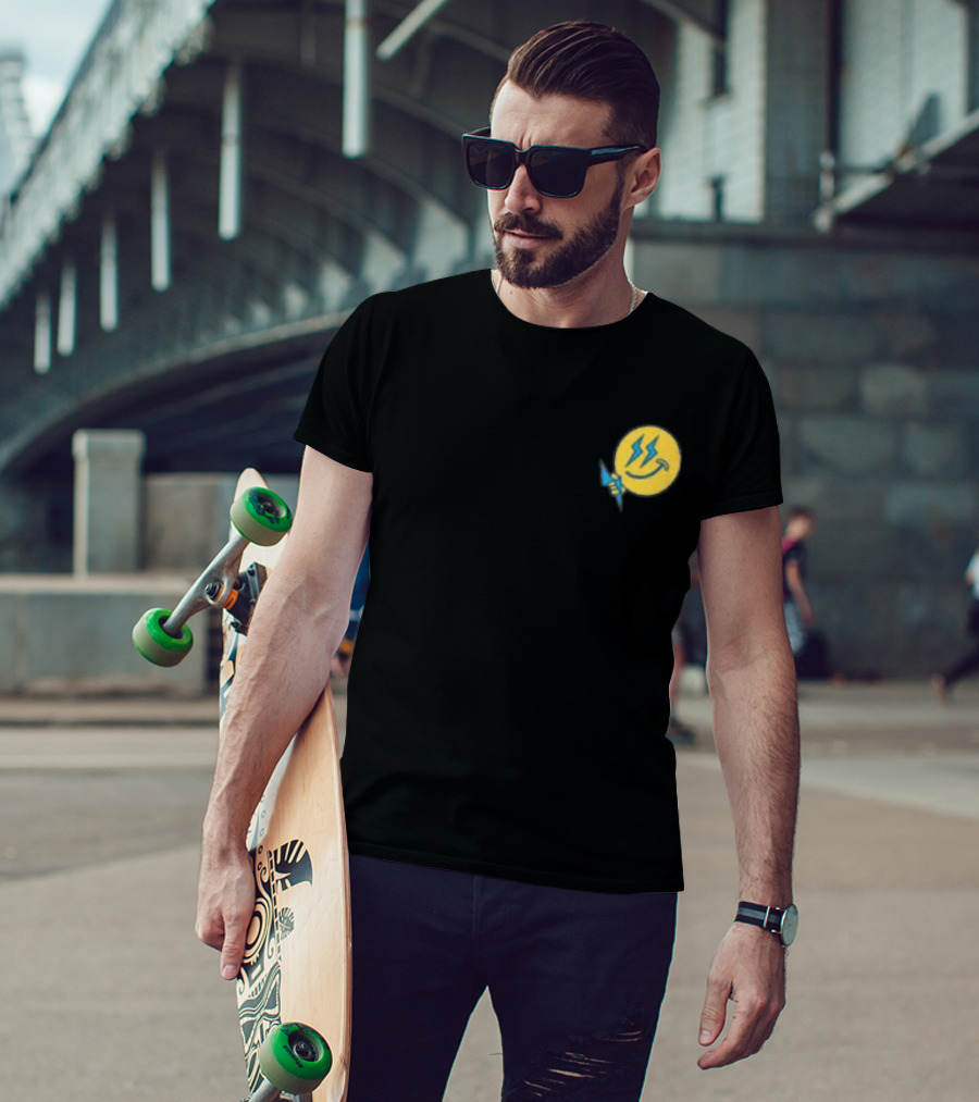 Ateez Thunder Lightning Bolt Smile T-Shirt