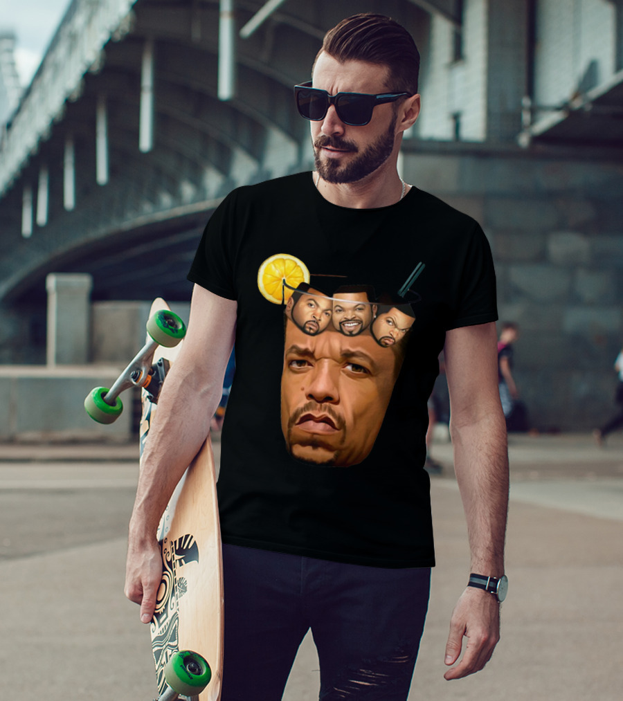 Teefury Got Ice Cube Ice-T Lemon Drink T-Shirt
