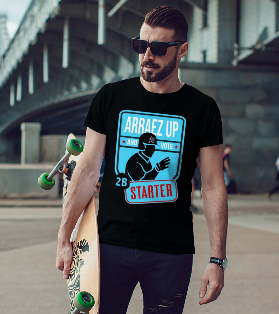 Arraez Up And Vote 2B Starter Miami Baseball T-Shirt