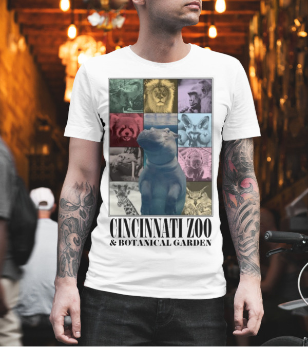 Cincinnati Zoo And Botanical Garden Animal Collage Cnz Eras T-Shirt Cincinnati Zoo And Botanical Garden Animal Collage Cnz Eras T-Shirt