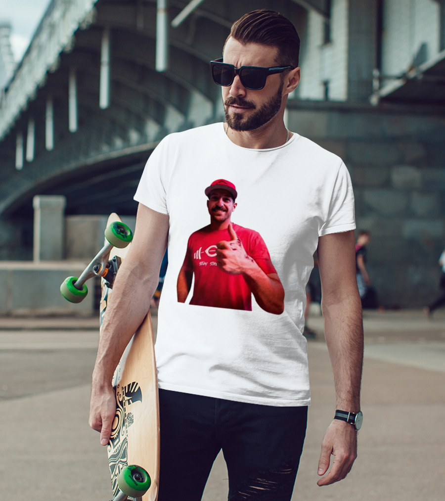 Stay Steer Thumbs Up Cincinnati Red Cap T-Shirt