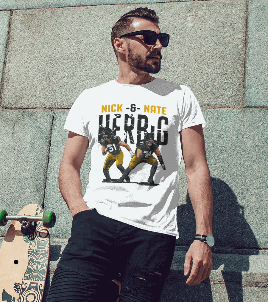 Pittsburgh Steelers Nick And Nate Herbig 51 71 T-Shirt
