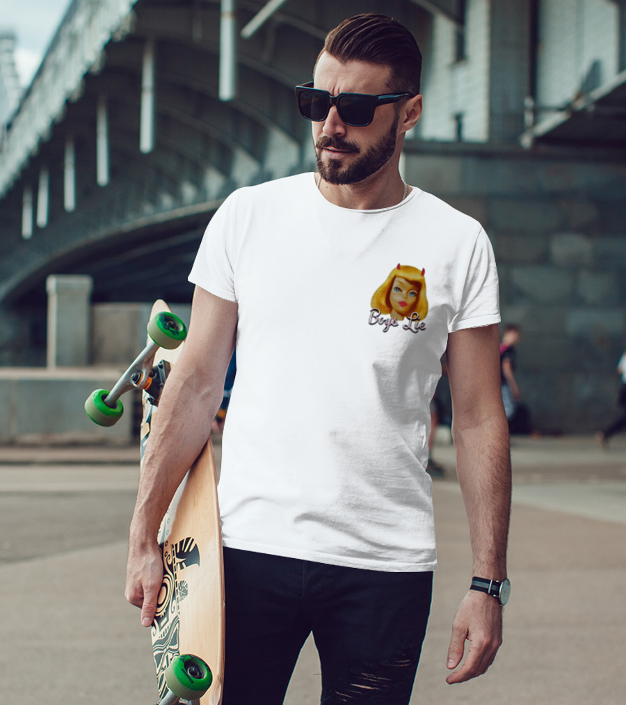 Boys Lie Blonde Devil Girl T-Shirt