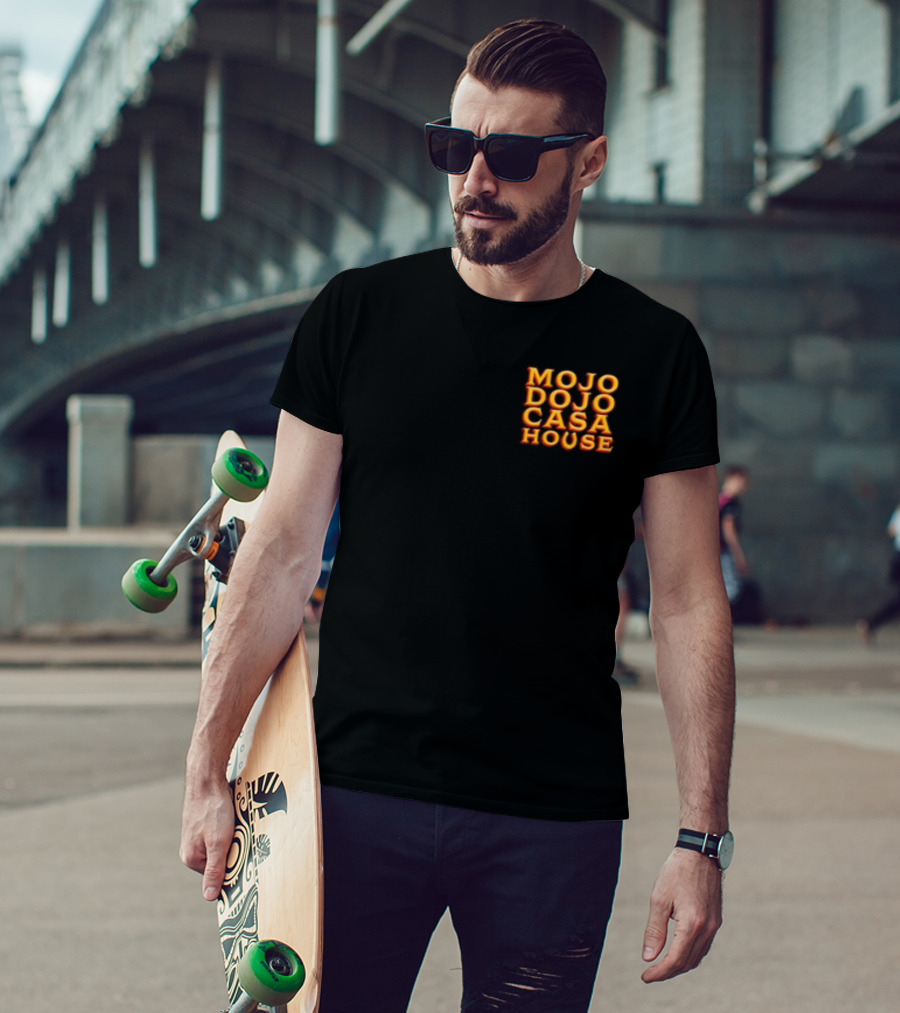 Mojo Dojo Casa House Bold Neon Text T-Shirt