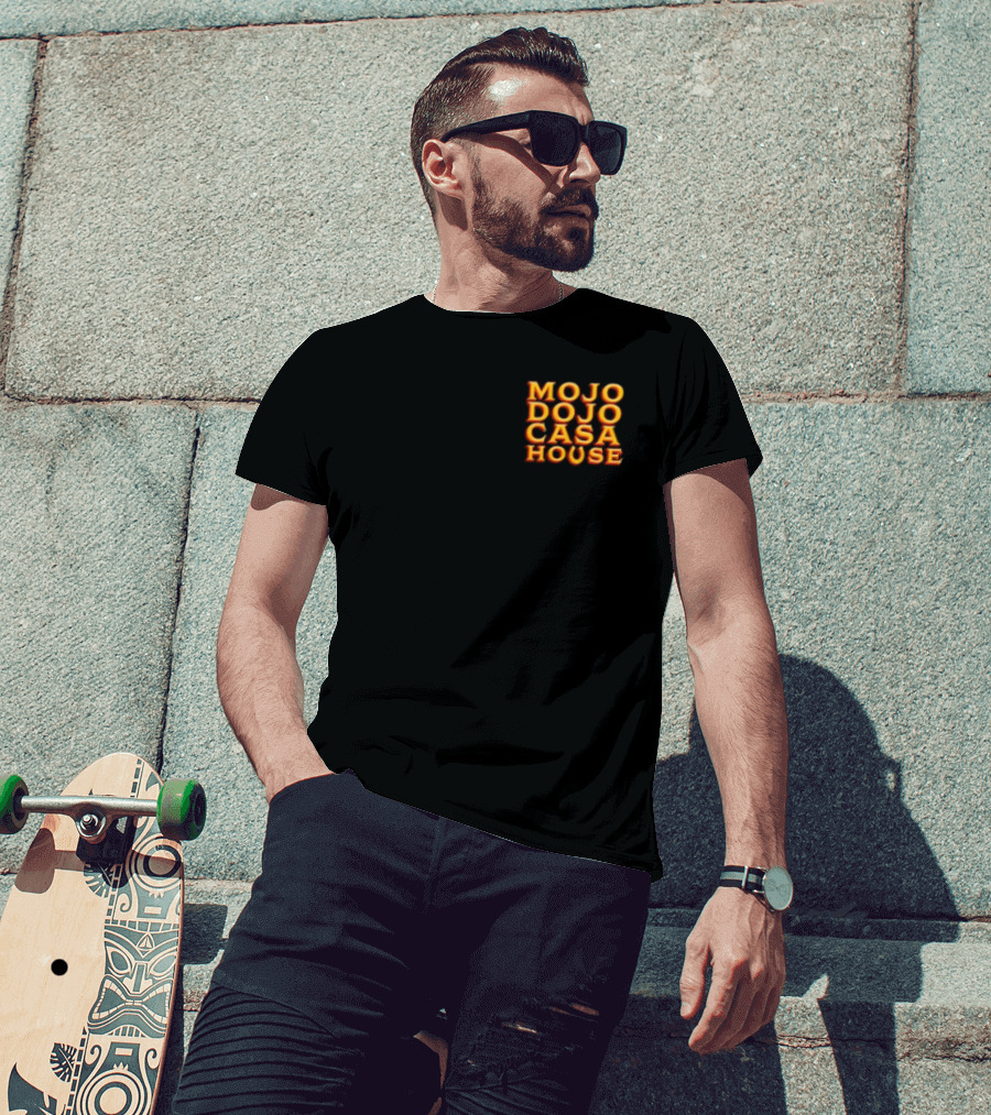 Mojo Dojo Casa House Bold Neon Text T-Shirt