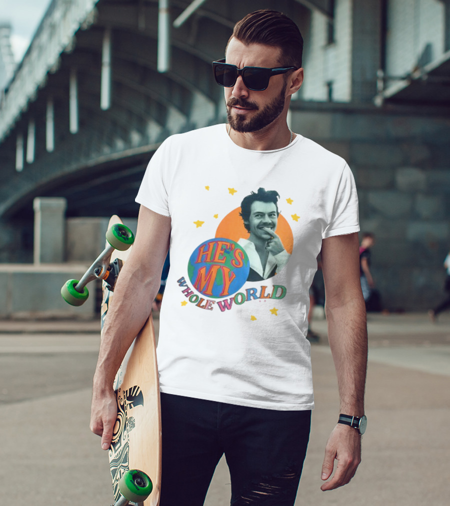Harry He's My Whole World Stars T-Shirt