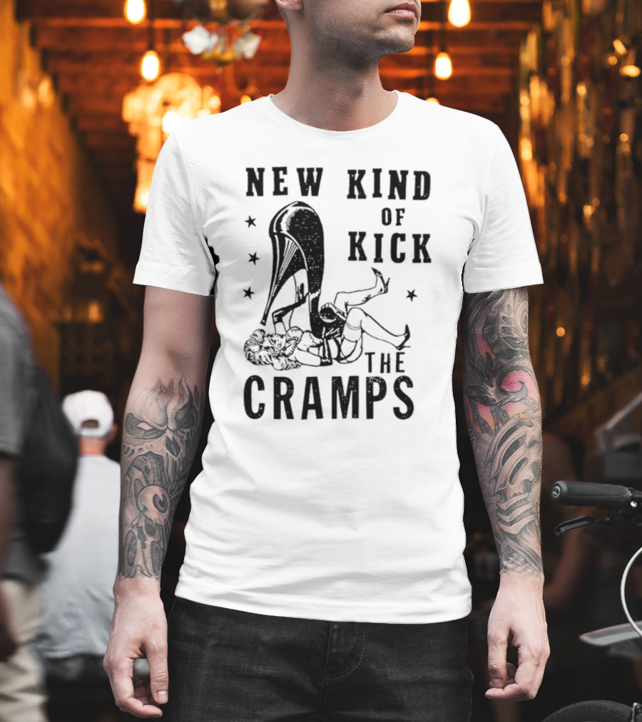 New Kind Of Kick The Cramps Retro Pin-Up T-Shirt
