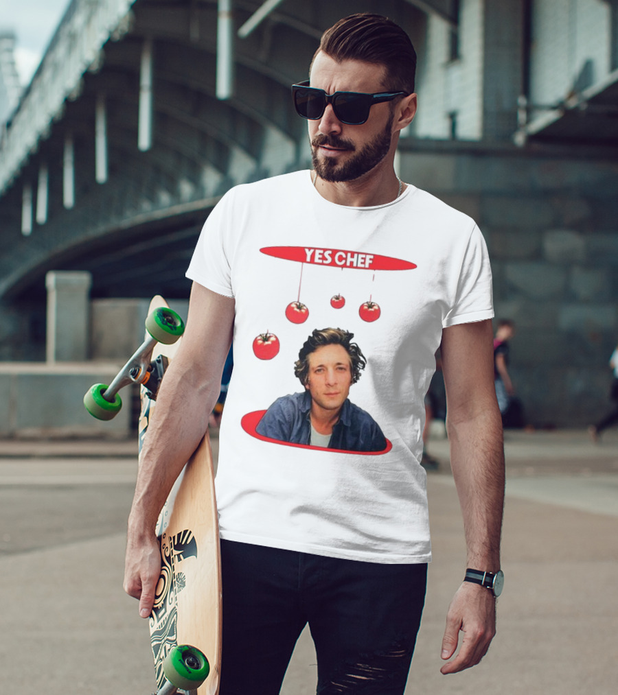 Yes Chef Hanging Tomatoes Guy T-Shirt
