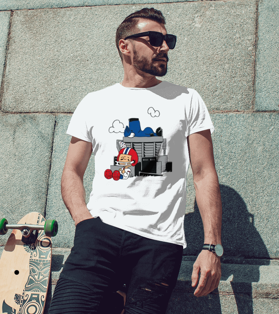 Waiting The Season Football Player Snoozing On Bleachers T-Shirt