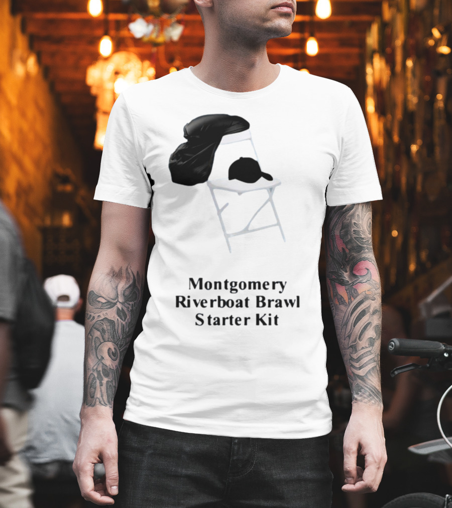 Montgomery Riverboat Brawl Starter Kit Folding Chair And Cap T-Shirt