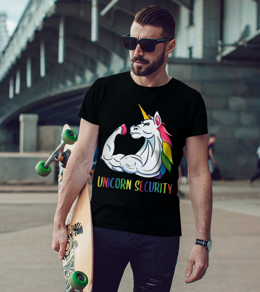 Unicorn Security Daddycorn Mens Cute Halloween Costume T-Shirt