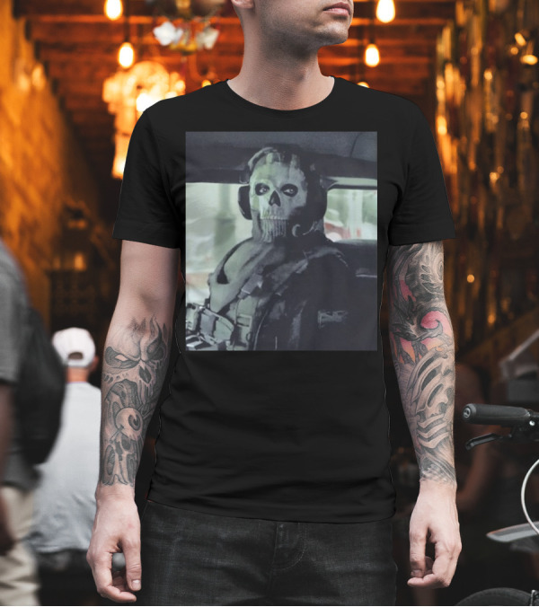 Modern Warfare II Ghost Mask Operator Stare T-Shirt Modern Warfare II Ghost Mask Operator Stare T-Shirt