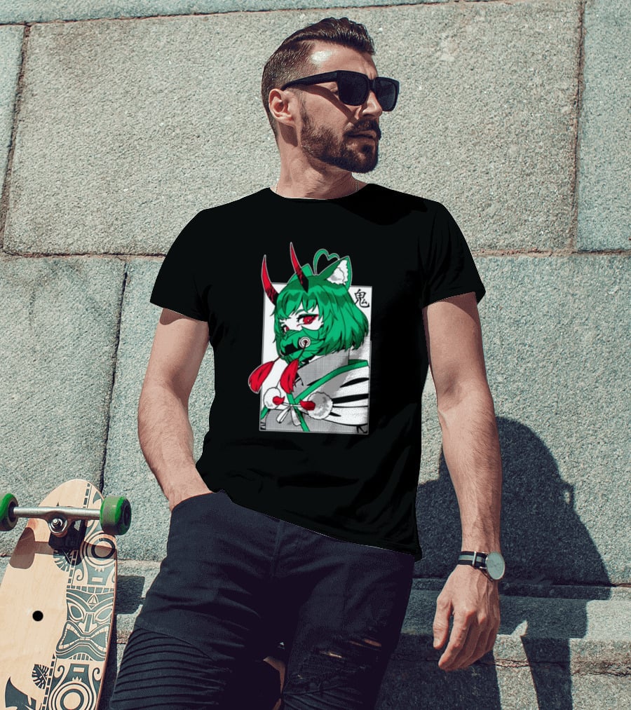 Girl Dm Bundle Anime Style Masked Character Birthday T-Shirt