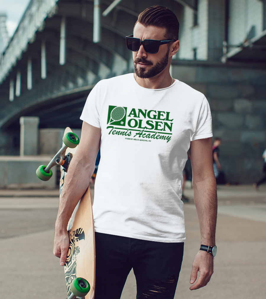 Angel Olsen Tennis Academy Forest Hills Queens NY Tennis Racket T-Shirt