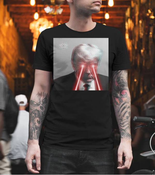 The Hood Therapist Donald Trump Laserbeam Shot 3D Effect T-Shirt The Hood Therapist Donald Trump Laserbeam Shot 3D Effect T-Shirt