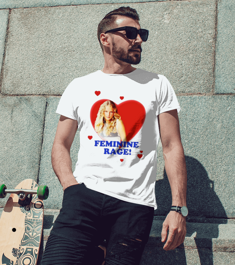 Feminine Rage Heart T-Shirt