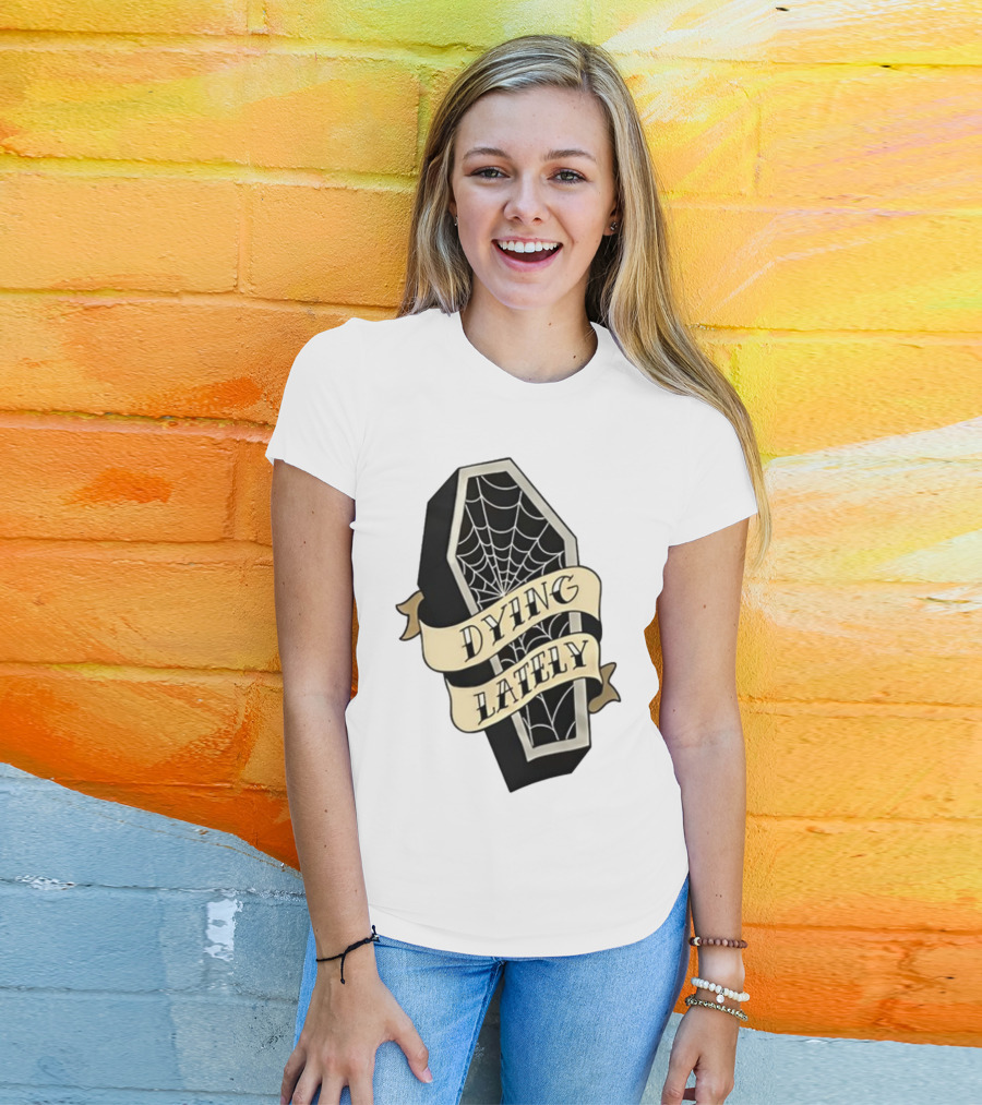 Iamjakehill Coffin Dying Lately Spiderweb T-Shirt