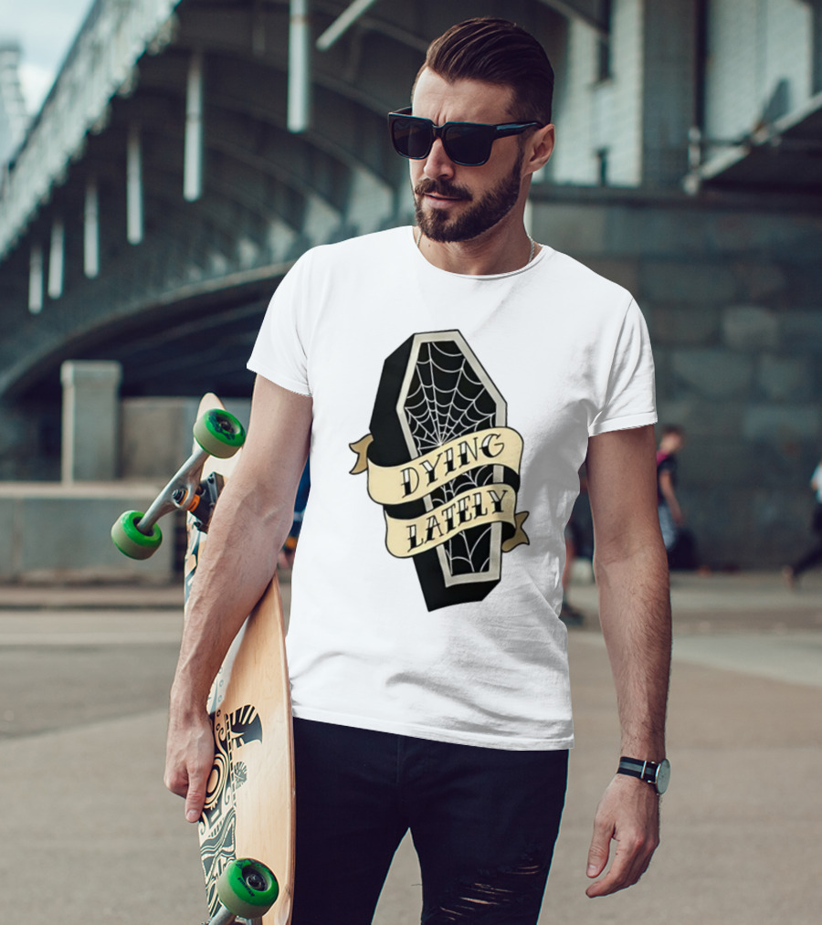 Iamjakehill Coffin Dying Lately Spiderweb T-Shirt