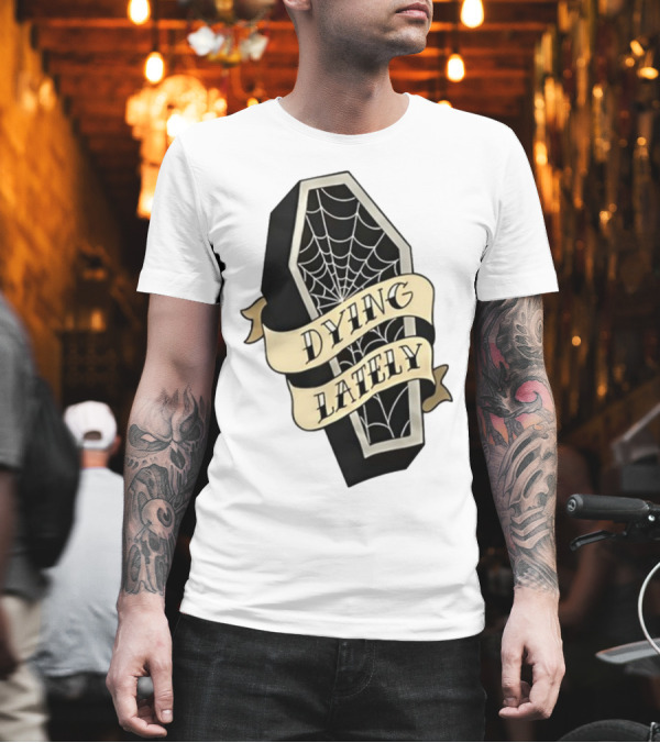 Iamjakehill Coffin Dying Lately Spiderweb T-Shirt Iamjakehill Coffin Dying Lately Spiderweb T-Shirt