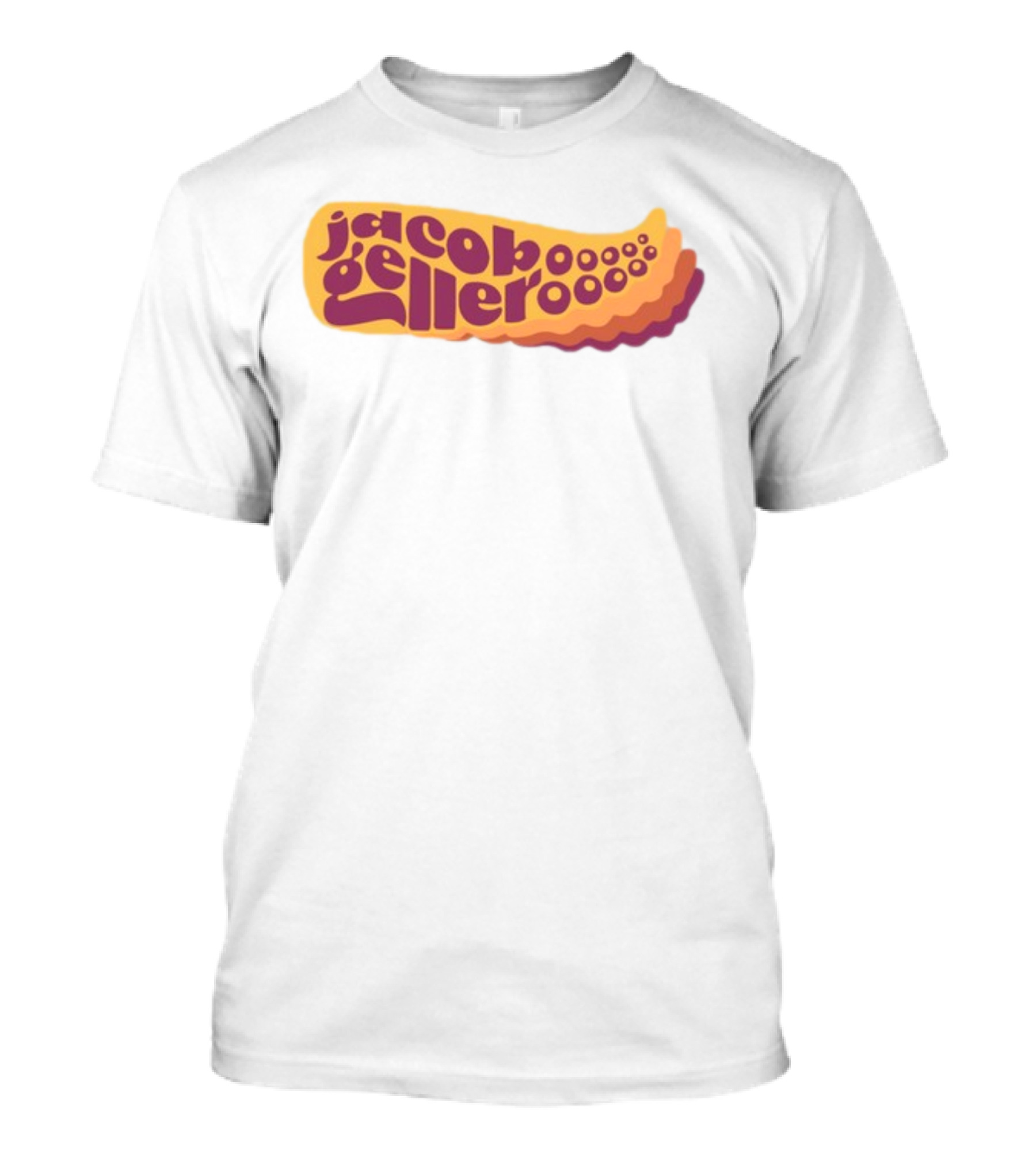 Jacob Geller Kraken Retro Waves Text T-Shirt