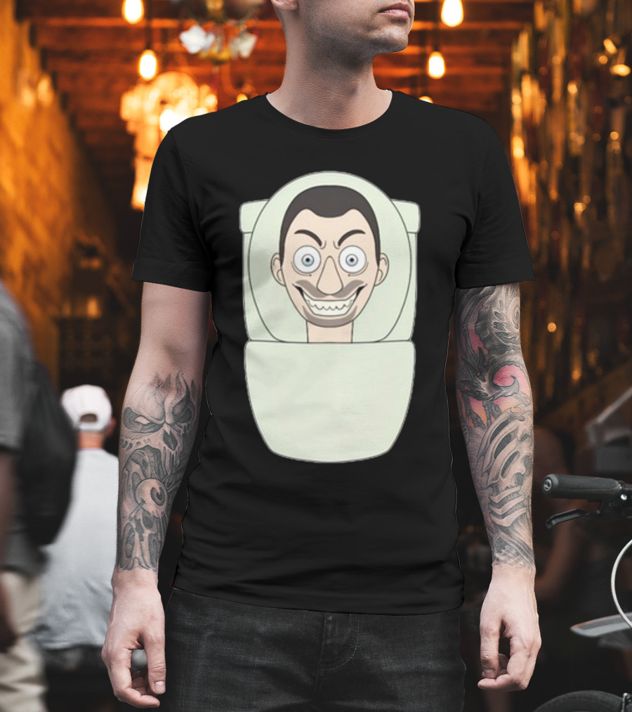 Skibidi Toilet Youtooz New Creepy Toilet Head Meme T-Shirt