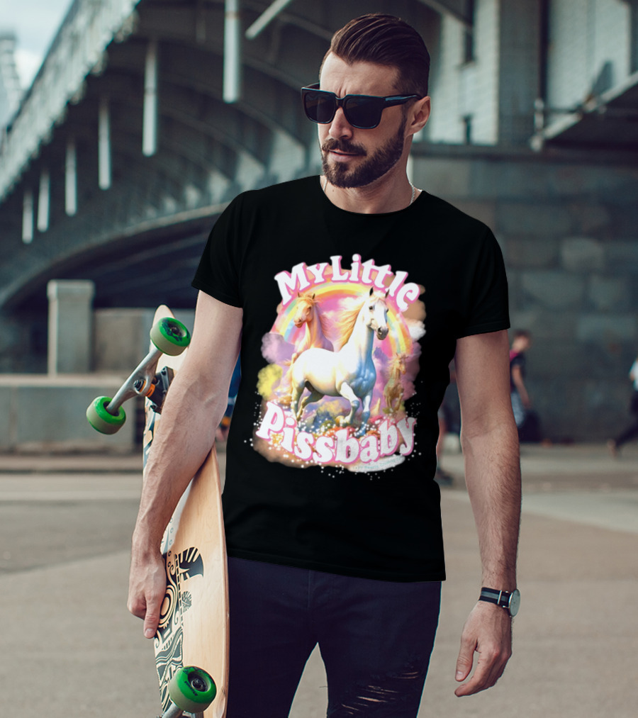 My Little Pissbaby Rainbow Horses T-Shirt