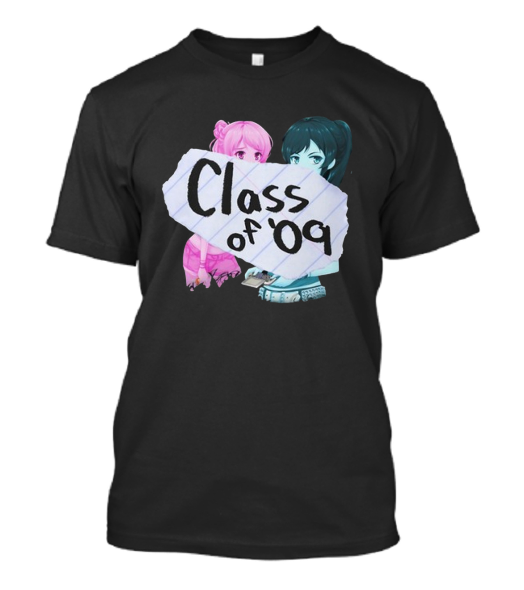 Class Of '09 Elsie Lovelock Color Girl Anime Style Duo T-Shirt