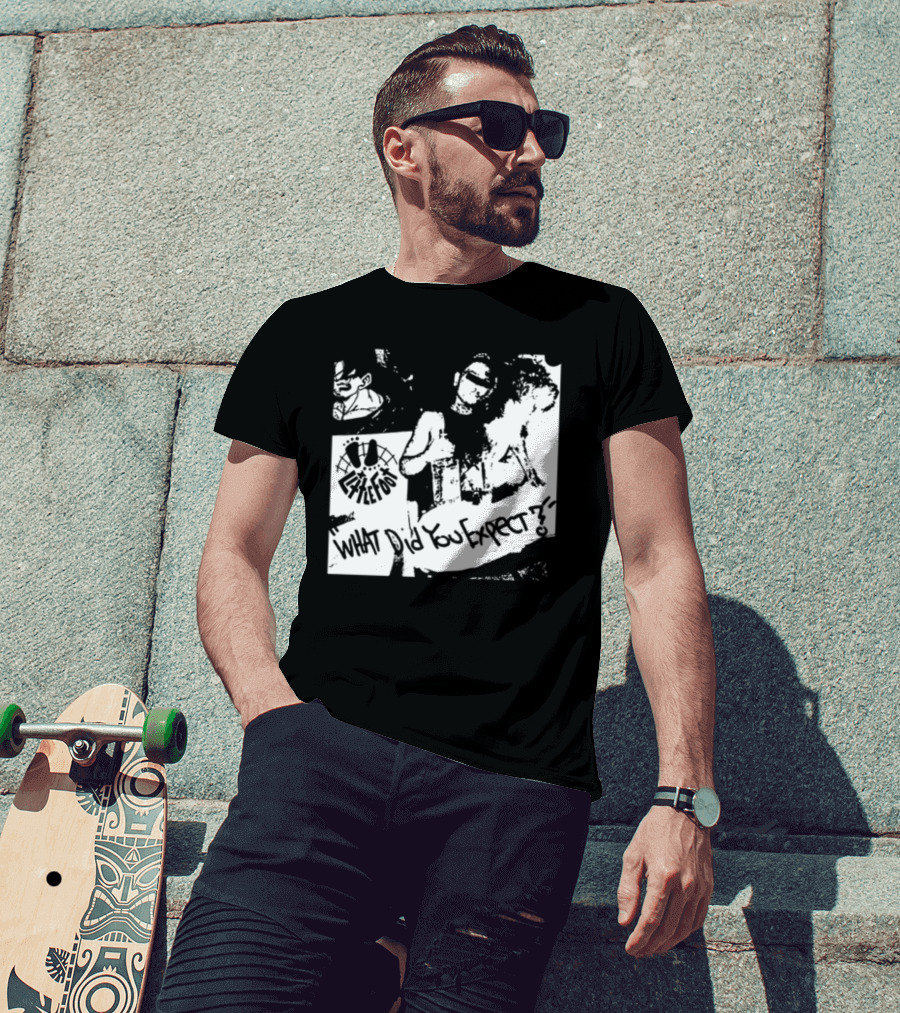 Little Foot What Did You Expect Comic Style Monochrome T-Shirt