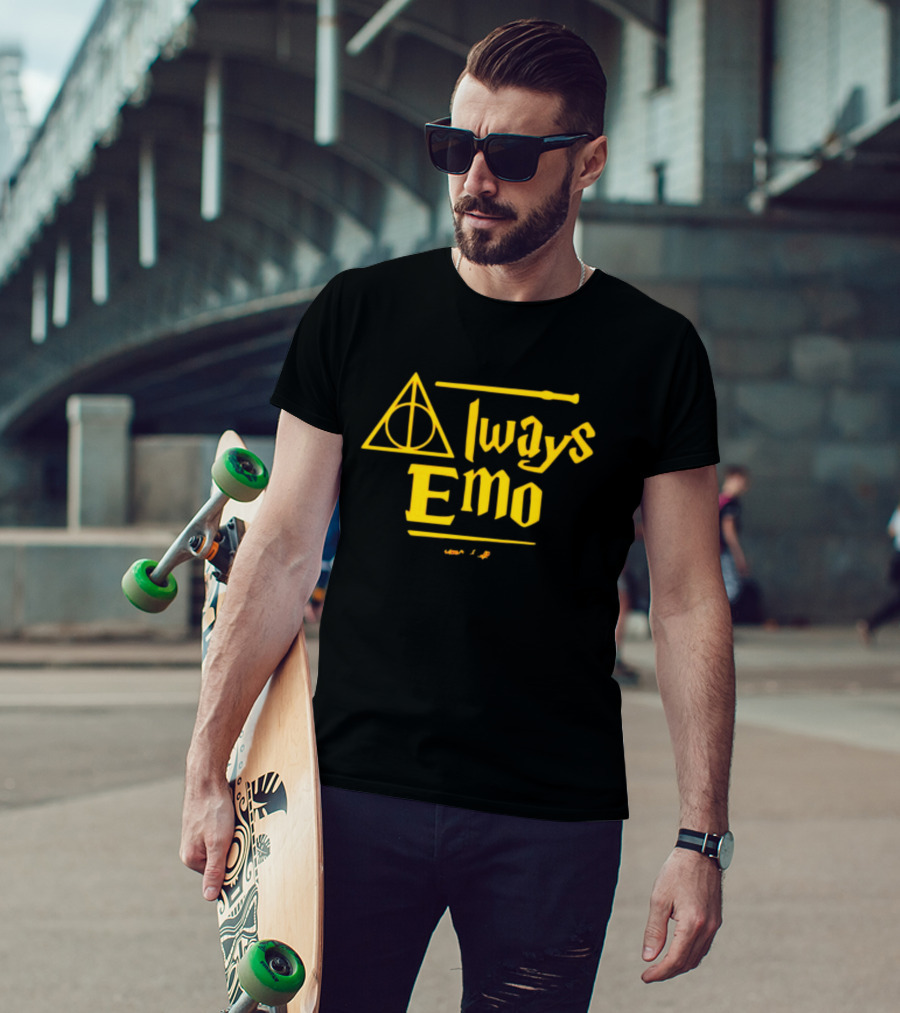 Always Emo Deathly Hallows Magic Wand T-Shirt