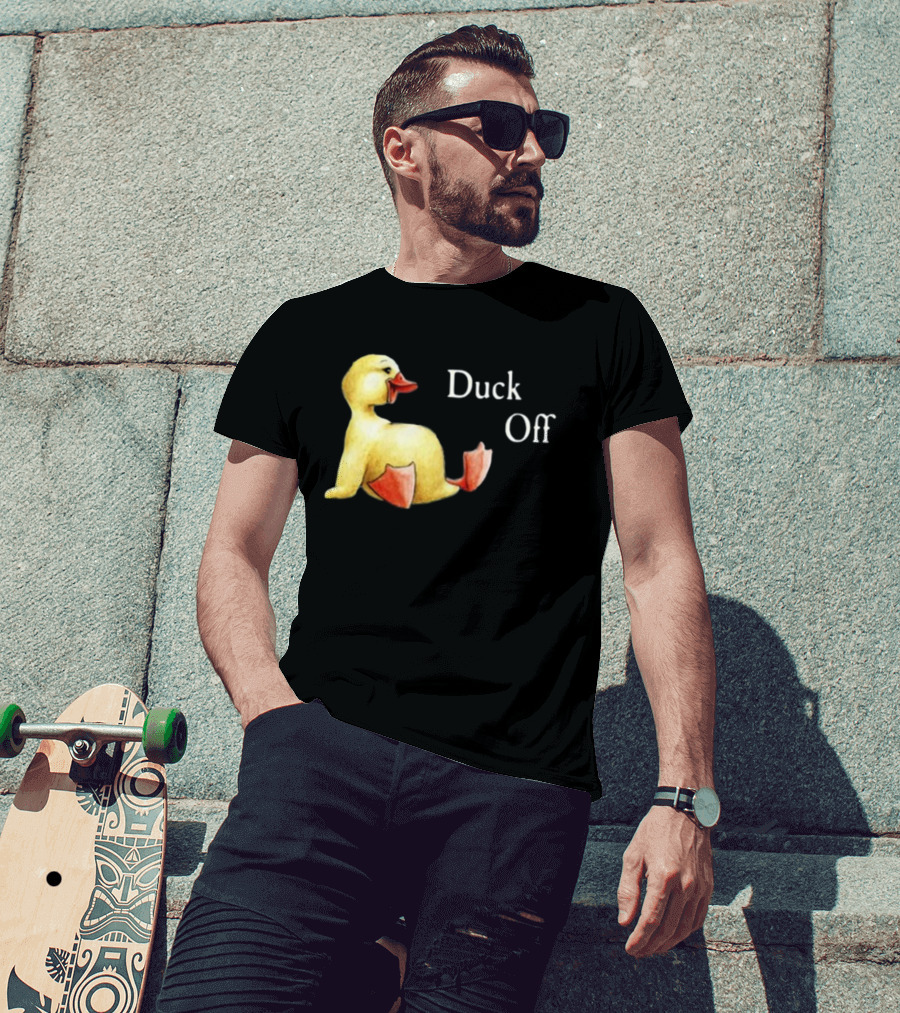 Sadie Crowell Duck Off New Duckling Humorous Phrase T-Shirt