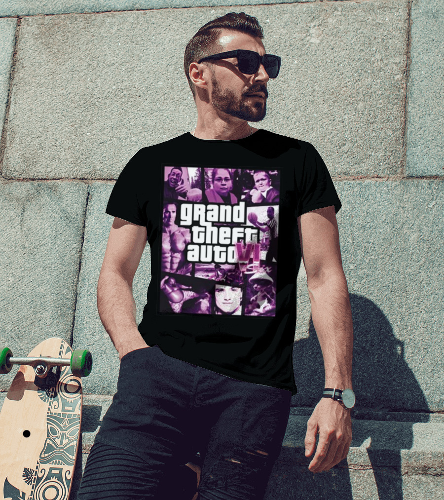 Galleryno8 Grand Theft Auto VI Six Gta 6 T-Shirt