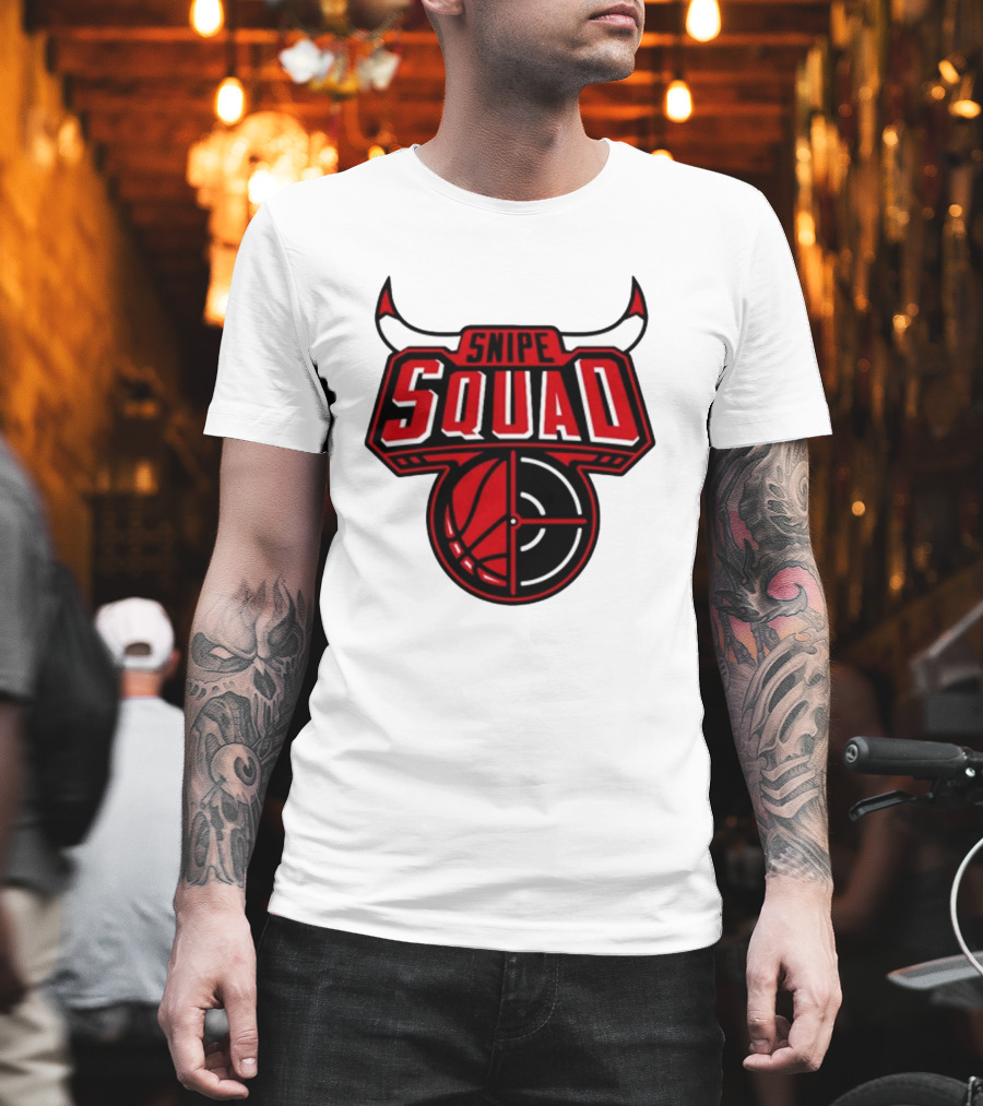 Snipe Squad Bulls Basketball Target T-Shirt