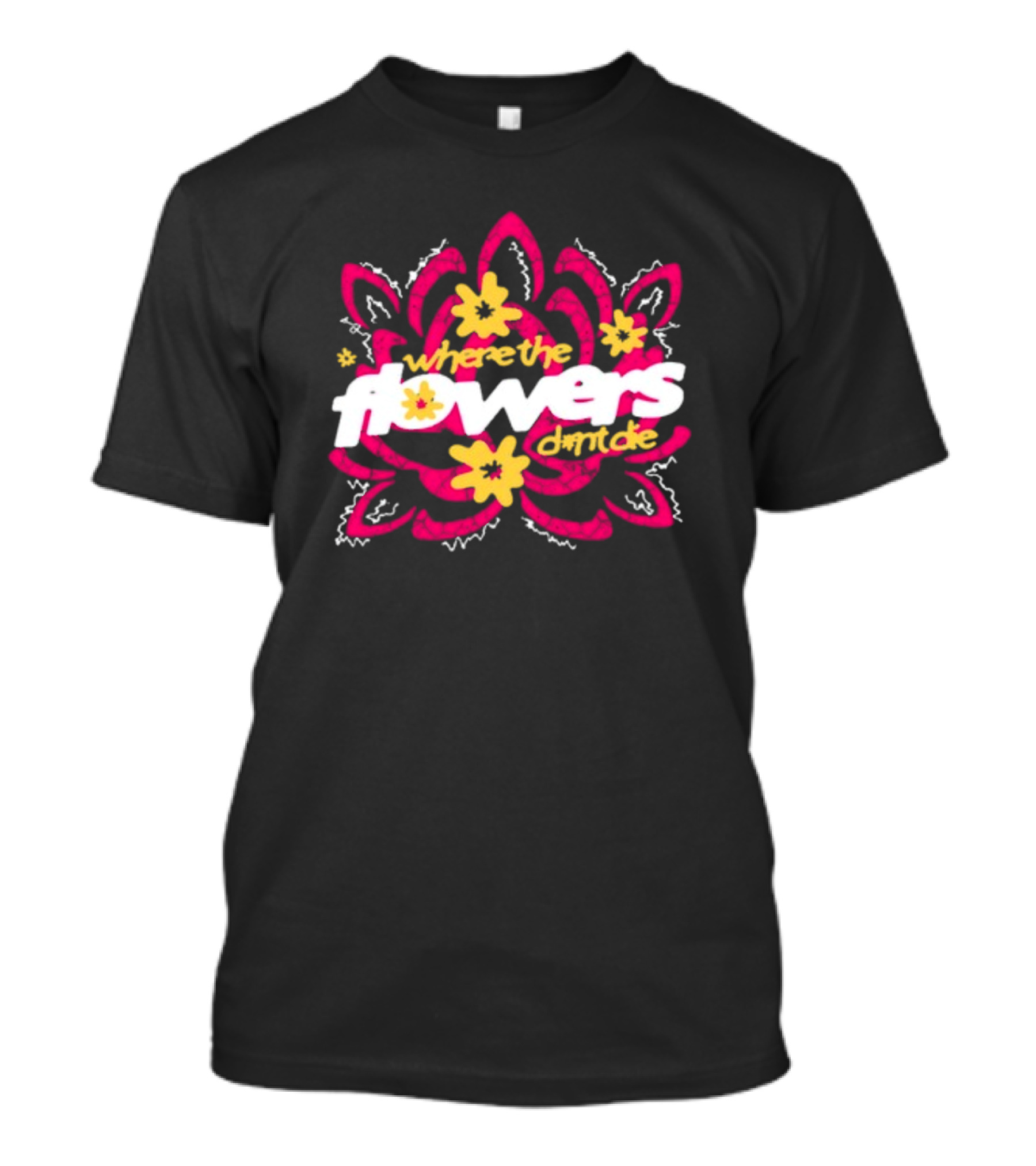 Monaleo Where The Flowers Dont Die Floral Motif T-Shirt