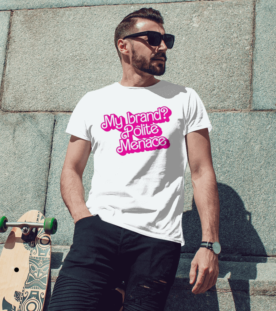 My Brand Polite Menace Barbie New T-Shirt