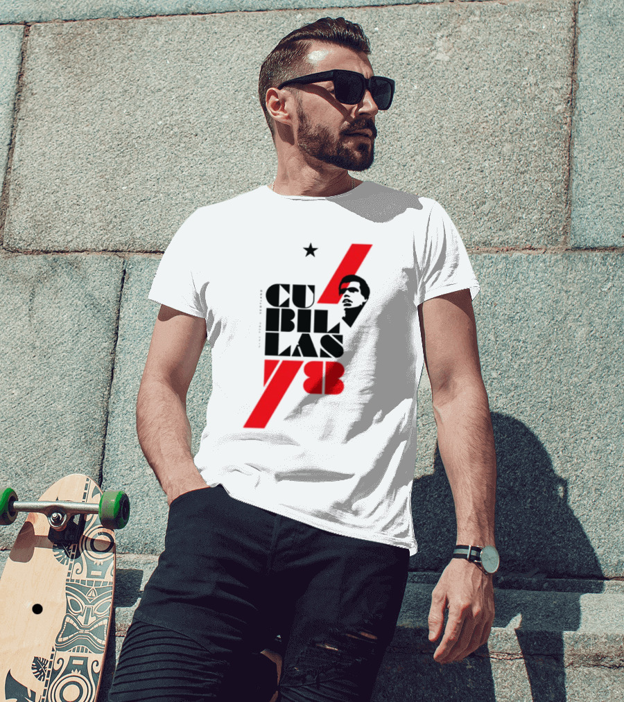 CUBILLAS 78 Star Iconic Red And Black T-Shirt