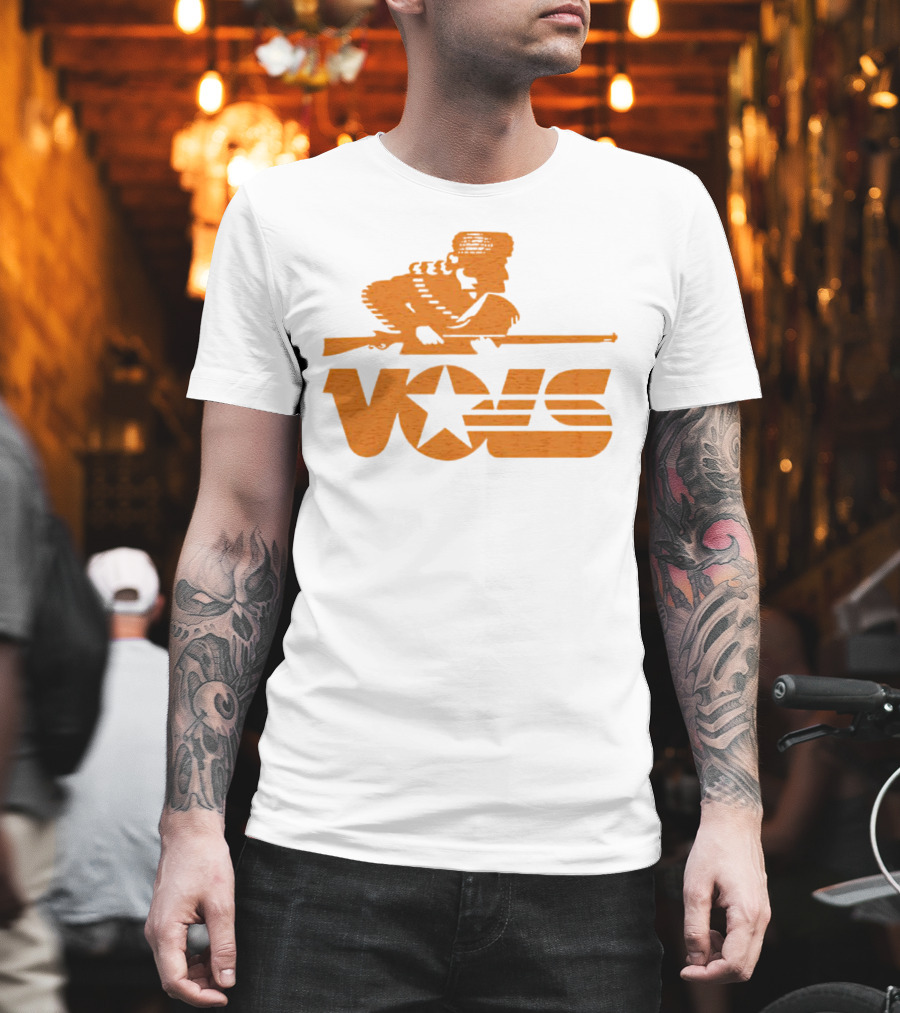 Tennessee Vols Vintage Rifle Star Retro T-Shirt