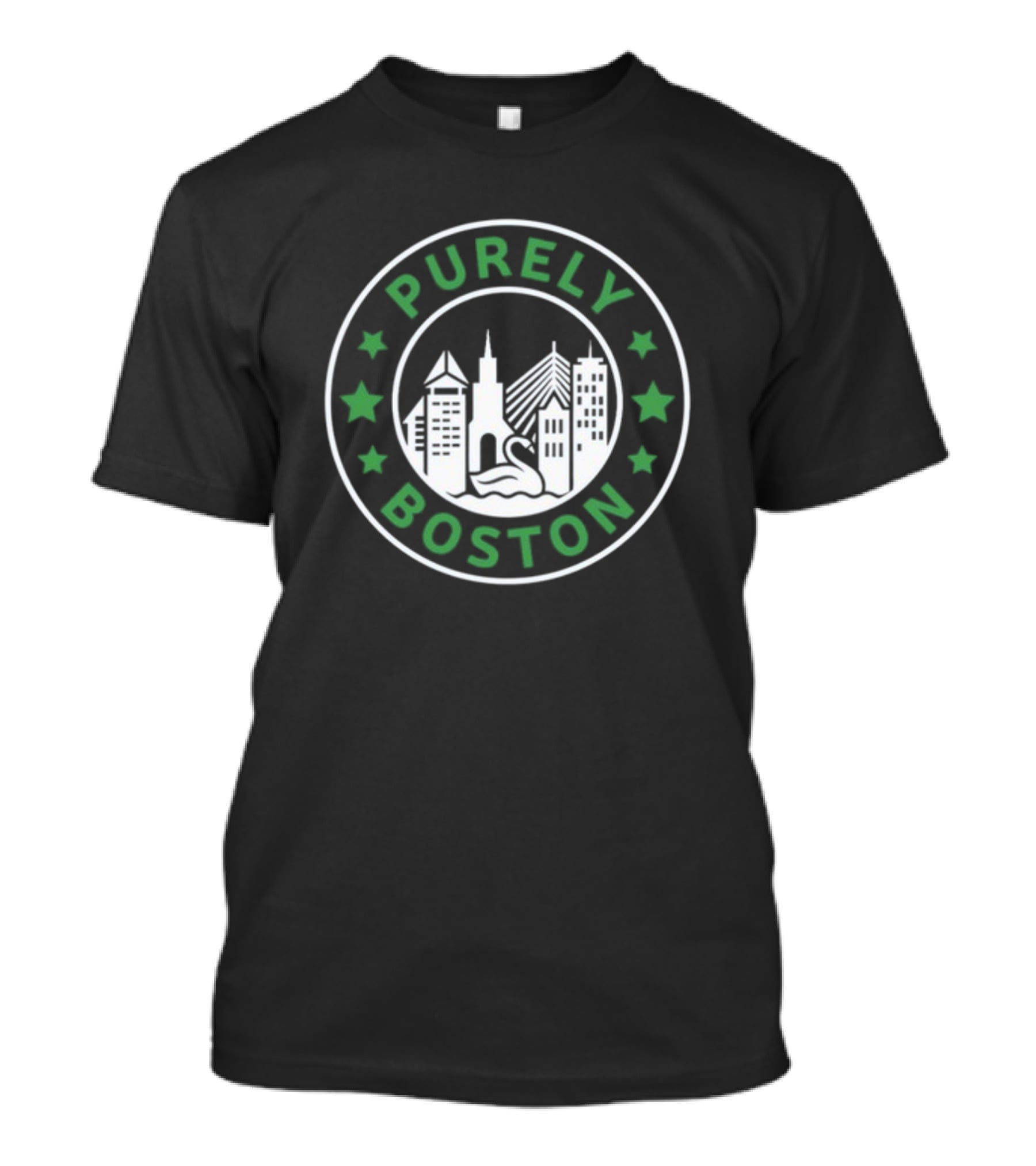 PURELY BOSTON CITY SKYLINE STARS T-Shirt