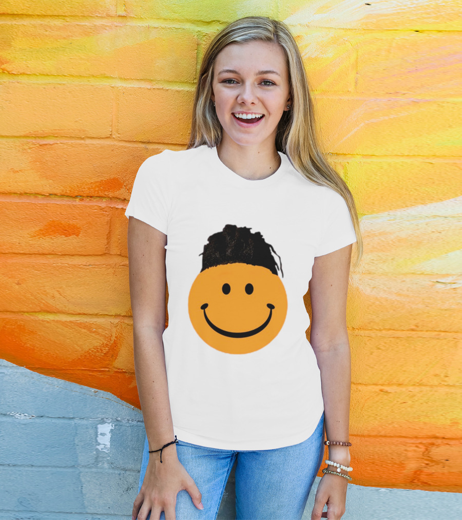 Smiling Face Have A Nice Game Emoji With Hair T-Shirt