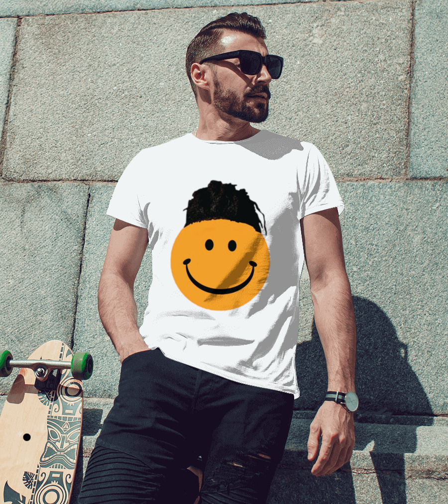 Smiling Face Have A Nice Game Emoji With Hair T-Shirt